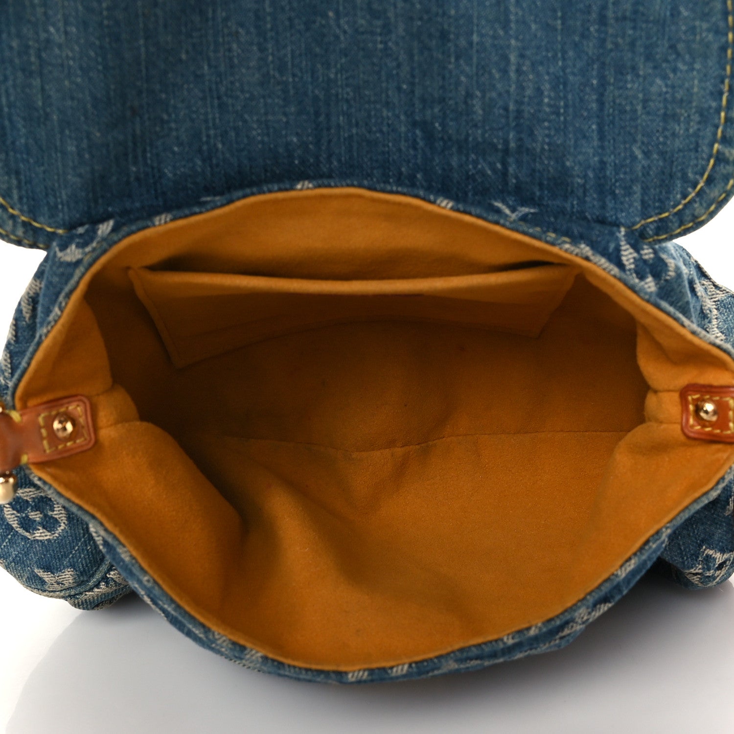 Louis Vuitton Monogram Denim Mini Pleaty Blue 5 of 9