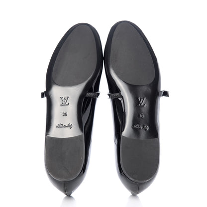 Louis Vuitton Patent Uniformes Ballet Flats 36 Black 6 of 10