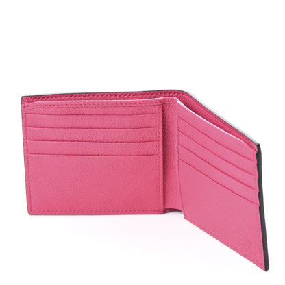 Gucci Grained Calfskin Logo Bi-Fold Wallet Box Pink Green 7 of 11