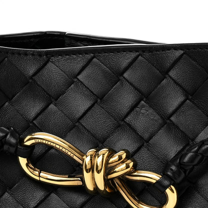 Bottega Veneta Nappa Intrecciato Small East West Andiamo Shoulder Bag Black 8 of 12