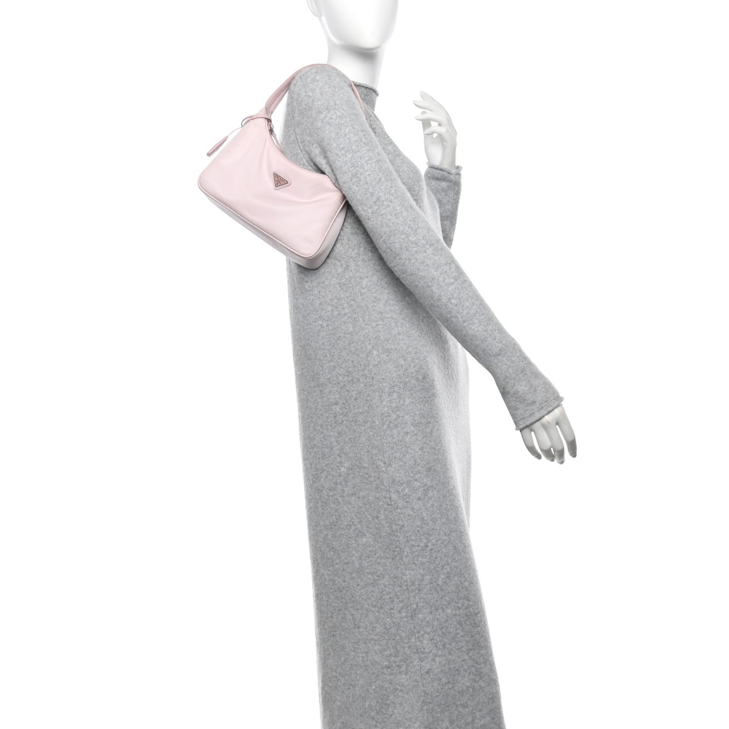 Tessuto Nylon Saffiano Re-Edition 2000 Bag Alabastro