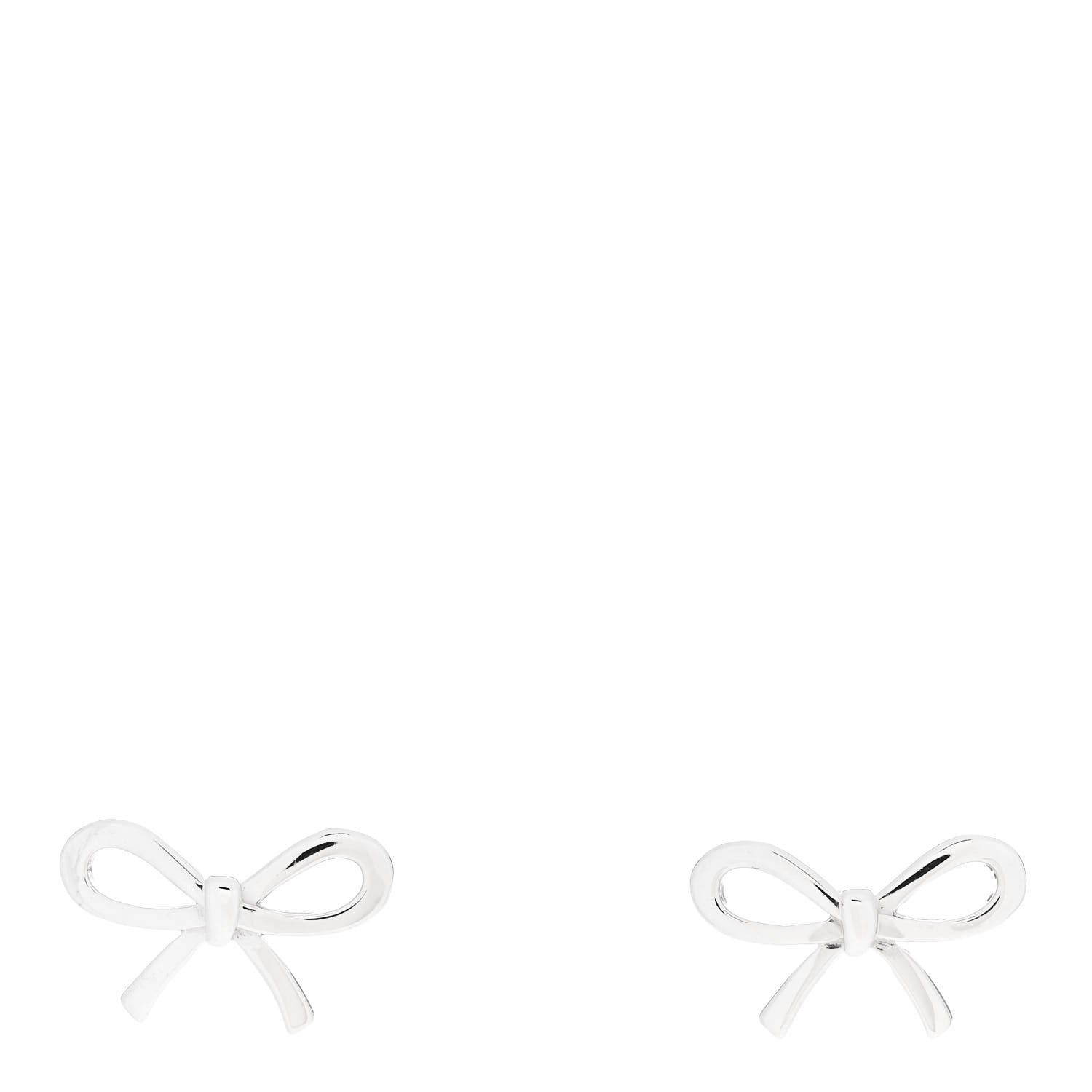 Tiffany Sterling Silver Bow Earrings 1 of 4