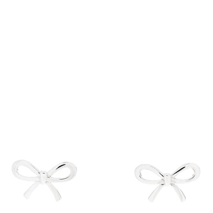 Tiffany Sterling Silver Bow Earrings 1 of 4