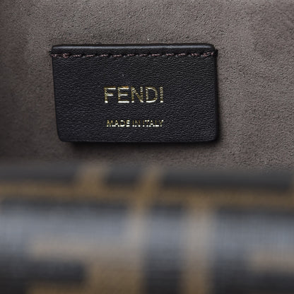 Fendi Vitello Vienna Glazed Fabric FF 1974 Monster Eyes Small Bag Bug Chain Bag Ice Tobacco Moro 7 of 10