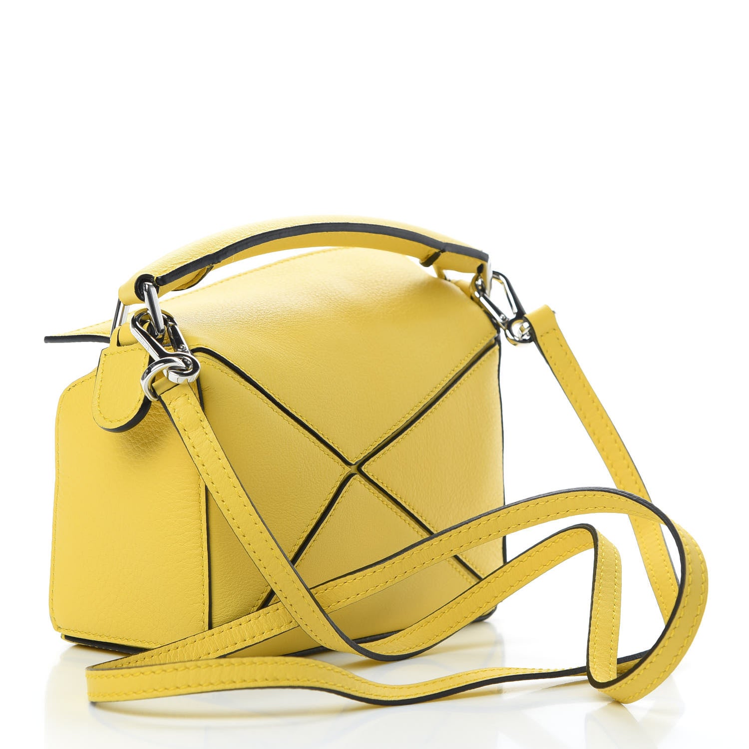 Loewe Calfskin Mini Puzzle Bag Yellow 3 of 10