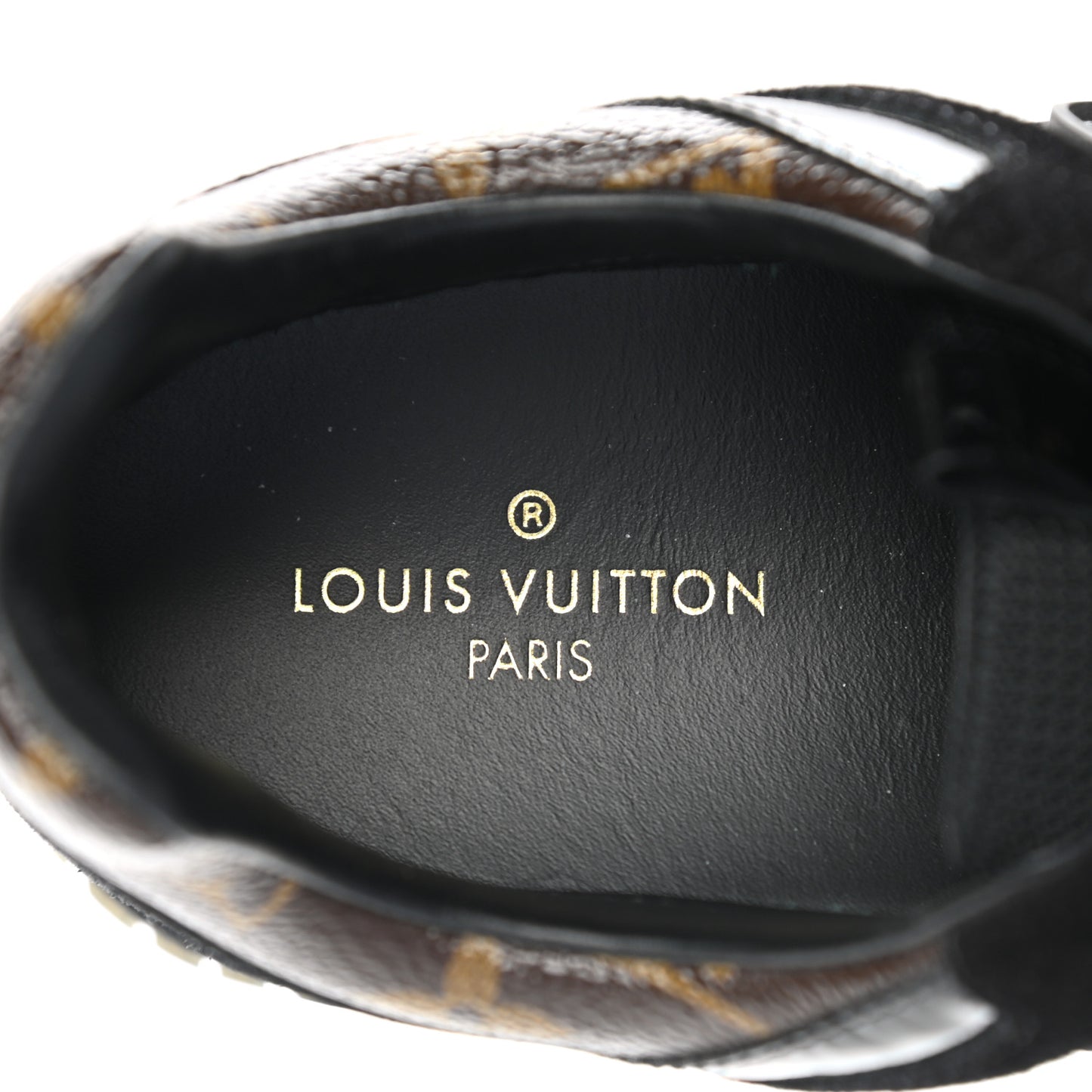 Suede Monogram Run Away Sneakers 37 Black