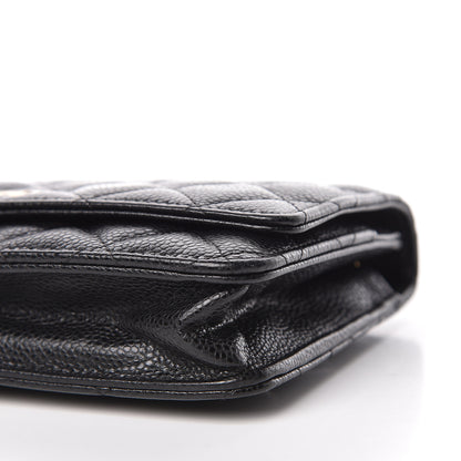 Chanel Caviar Quilted Wallet On Chain WOC Black 7 of 12