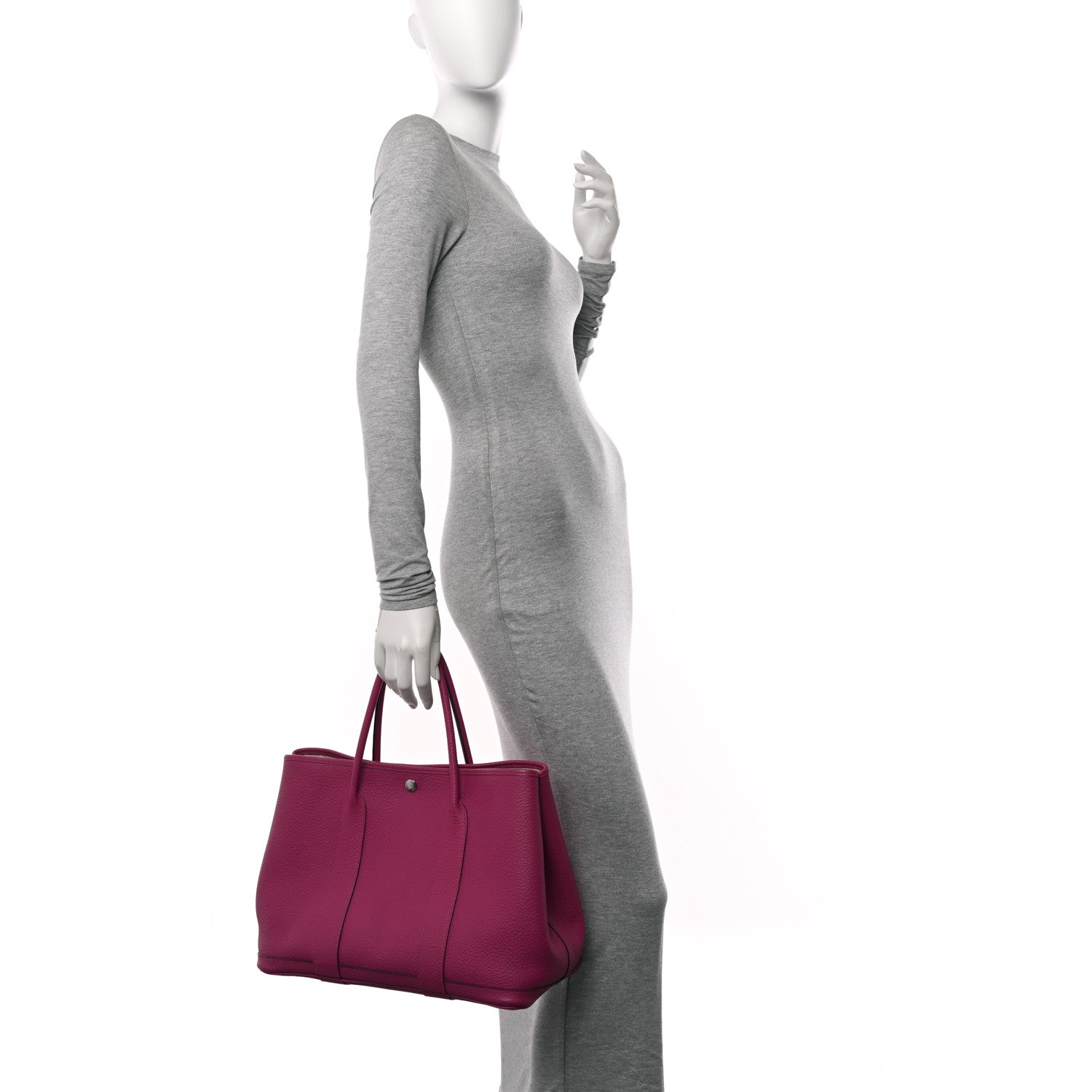 Hermes Vache Country Garden Party MM 36 Rose Pourpre 2 of 10