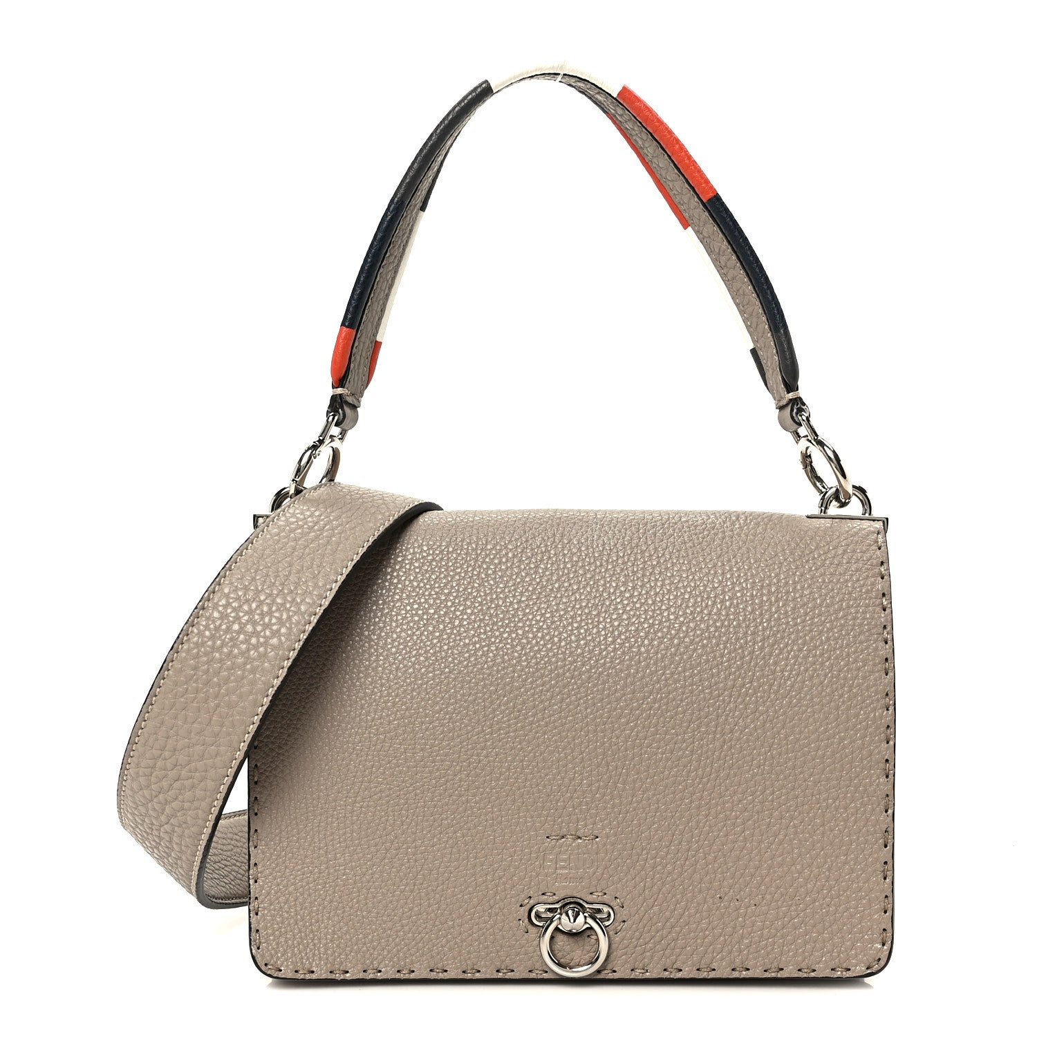 Fendi Cuoio Romano Selleria Piping Messenger Bag Corda Multicolor 1 of 9