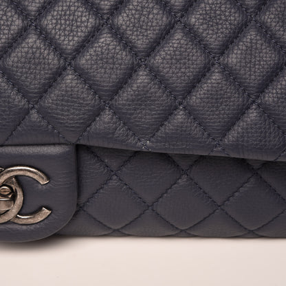 Chanel Calfskin Quilted XXL Travel Flap Bag Navy 11 of 11