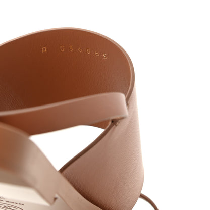 Chanel Goatskin CC Sandals 39 Brown 10 of 11