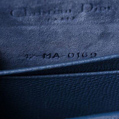 Christian Dior Grained Calfskin Saddle Belt Bag Denim Blue 7 of 12