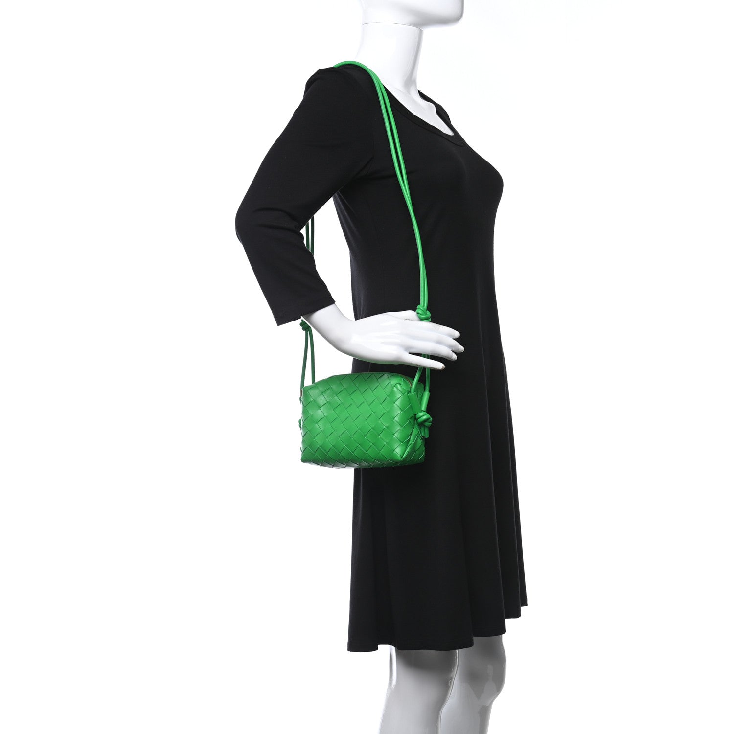 Bottega Veneta Nappa Intrecciato Mini Loop Camera Bag Parakeet 2 of 9