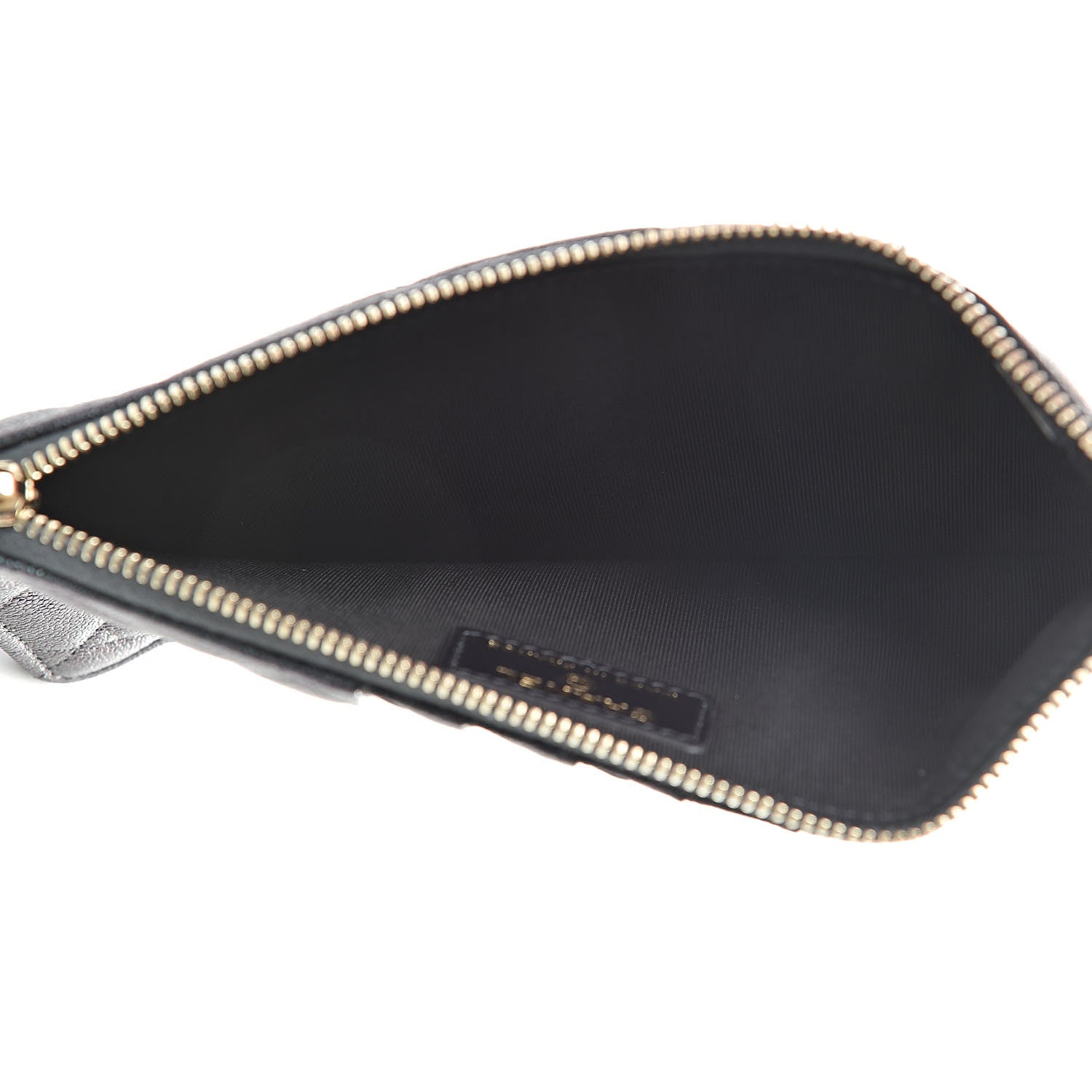 Chanel Iridescent Caviar Quilted Classic Flat Wallet Pouch Black 5 of 8