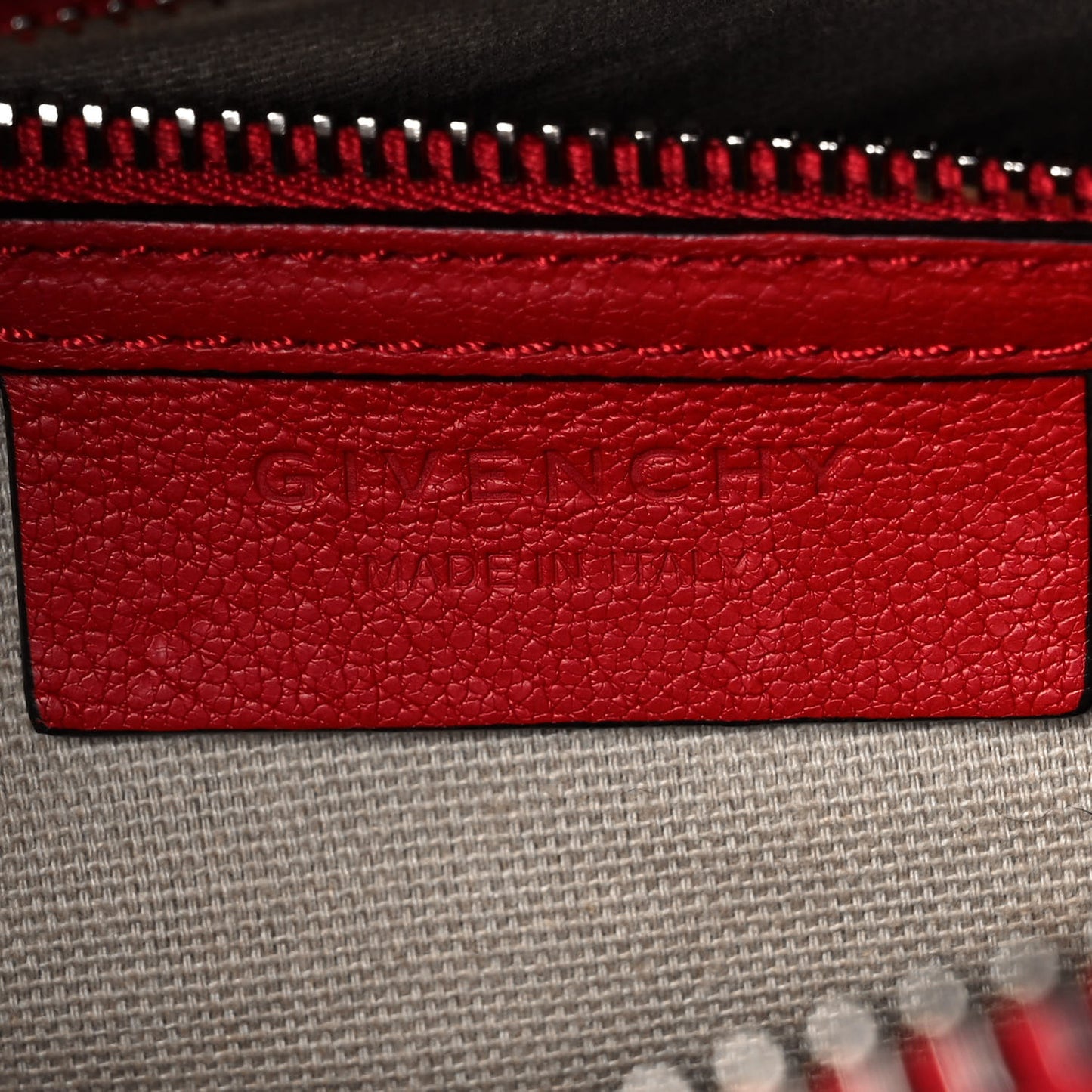 Sugar Goatskin Mini Antigona Dark Red