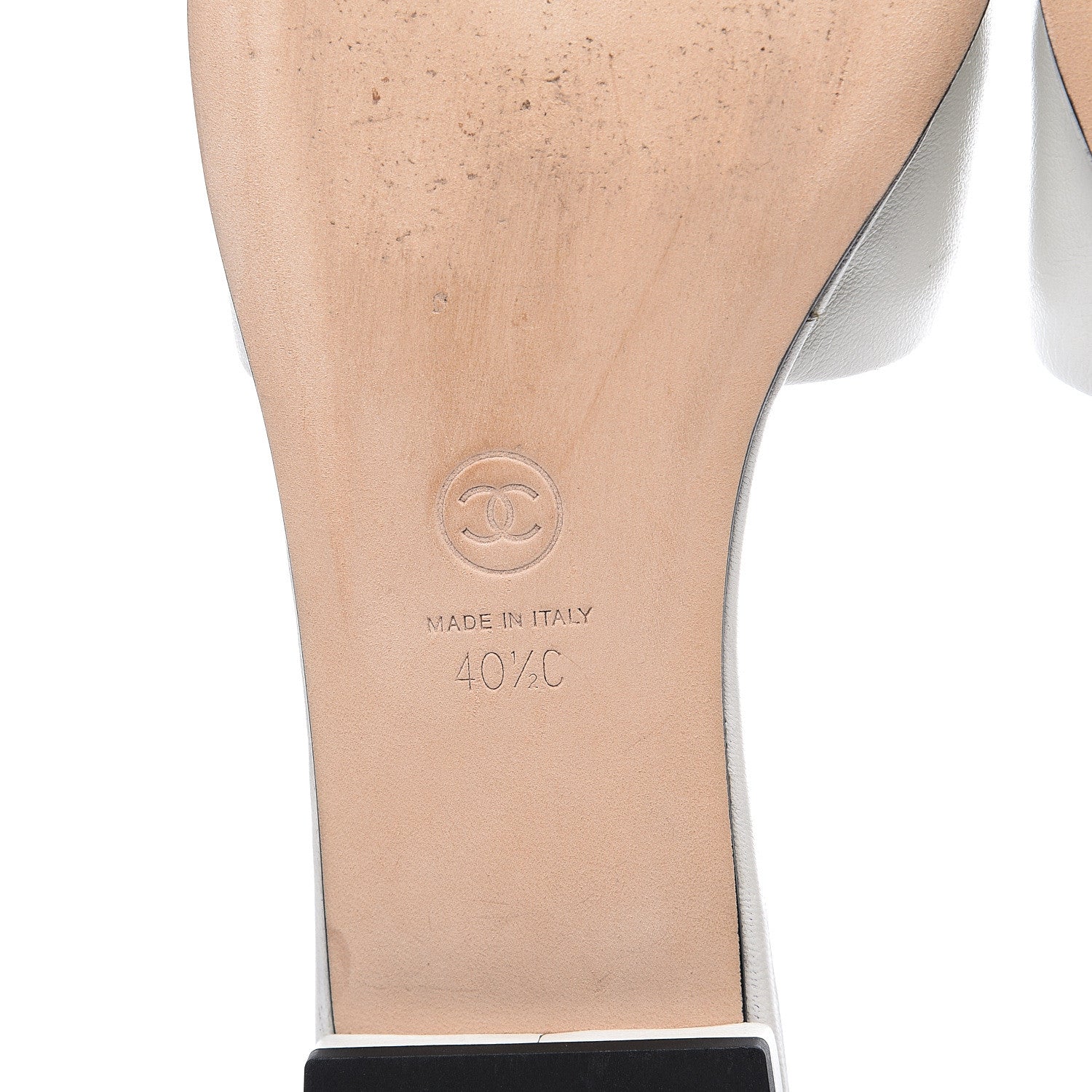 Chanel Lambskin Beaded CC Mules 40.5 Grey 7 of 10