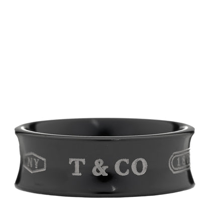Tiffany Titanium 1837 Band Ring 56 7.5 1 of 4