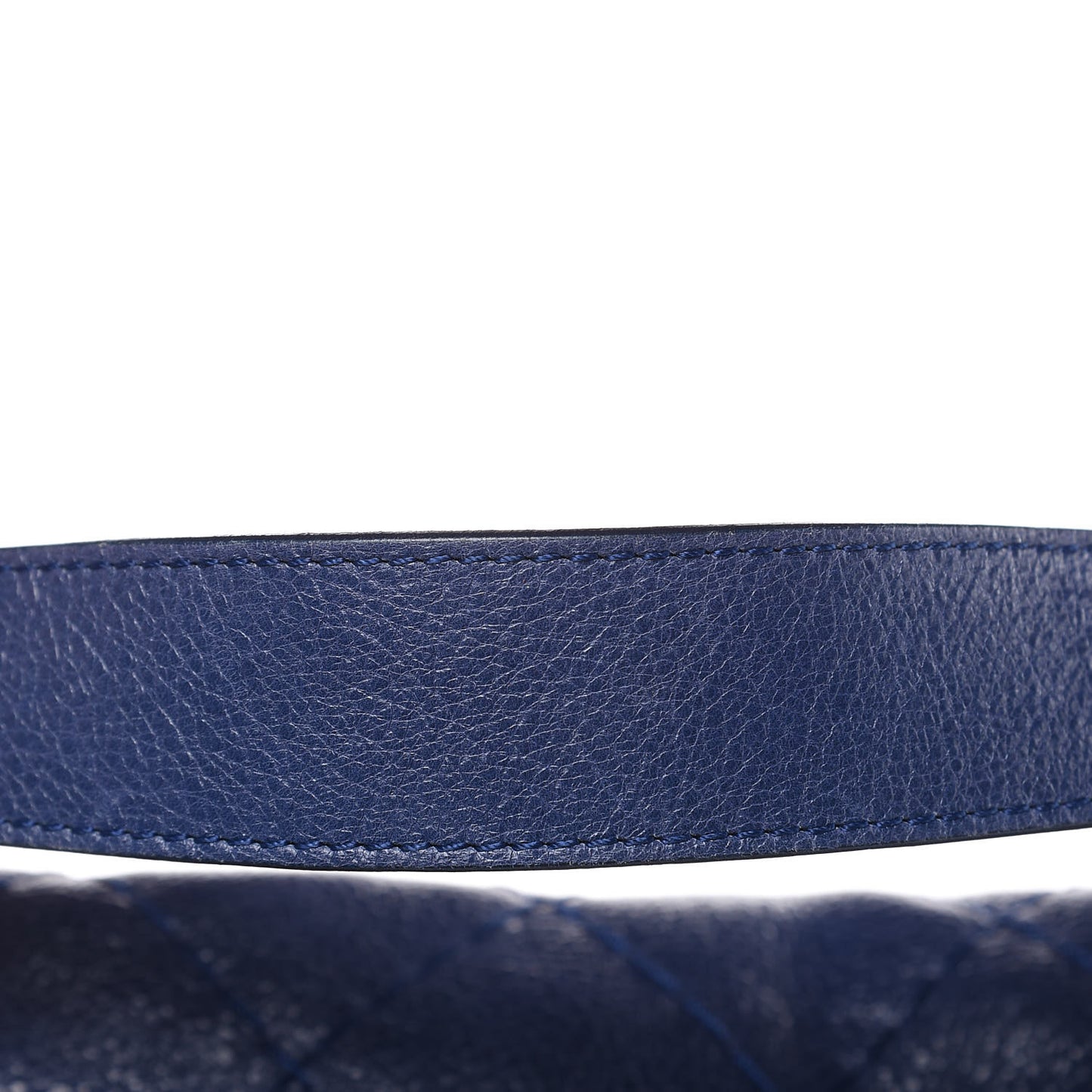 Glazed Calfskin Stitched XL On The Road Flap Blue