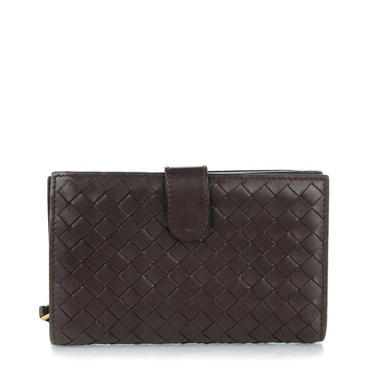 Bottega Veneta Nappa Intrecciato Continental Wallet Ebano 1 of 11