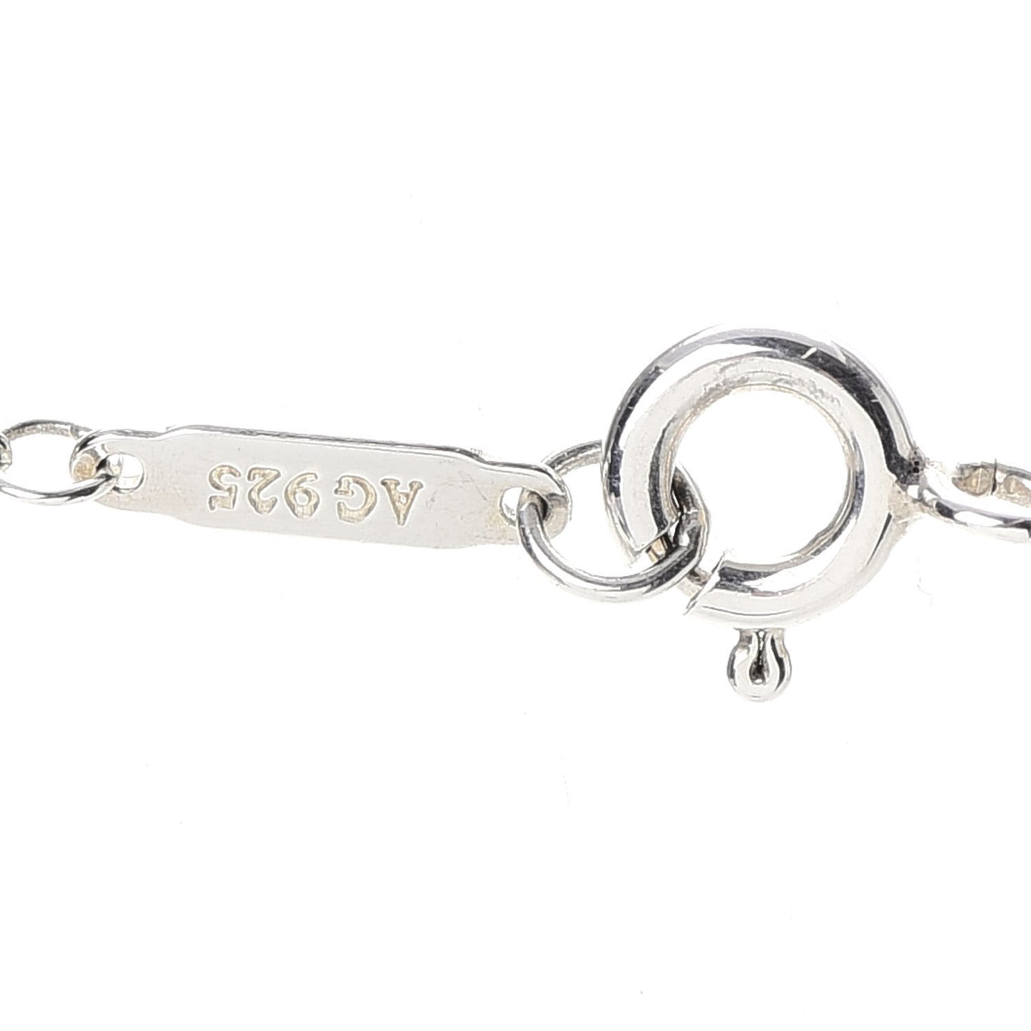 Sterling Silver Notes Heart Tag Charm Necklace