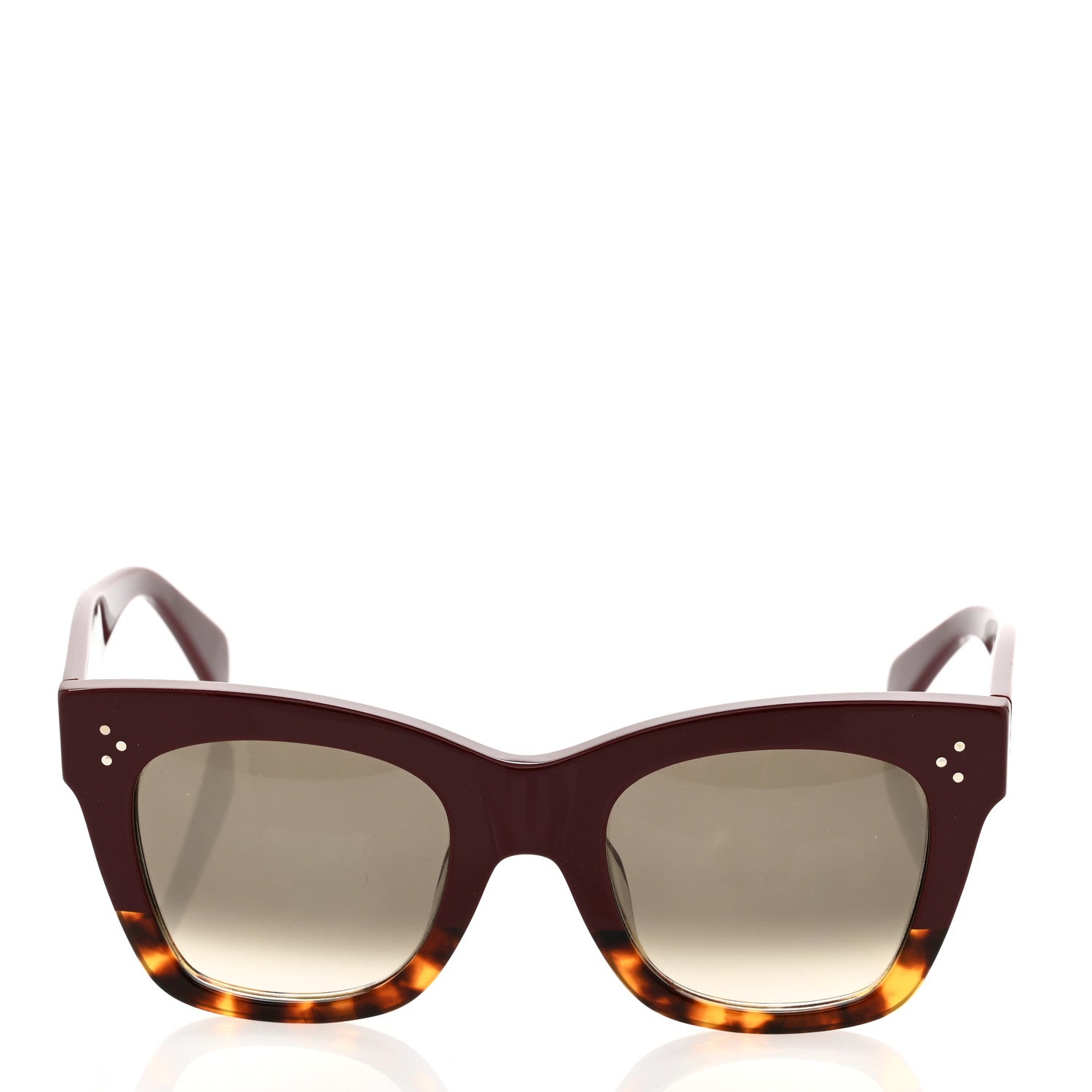 Celine Catherine Sunglasses CL 41098/F/S Burgundy Havana 2 of 7