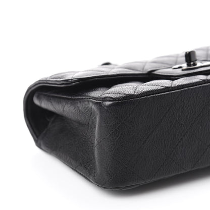Chanel Crumpled Calfskin Quilted Mini Rectangular Flap So Black 6 of 13