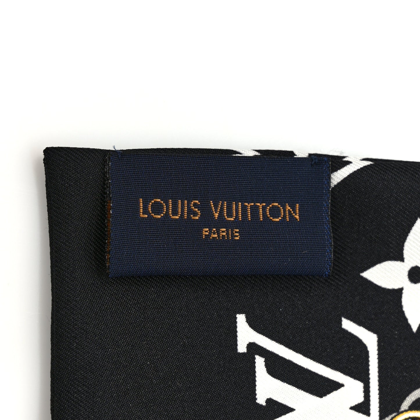 Silk Monogram Confidential Bandeau Black