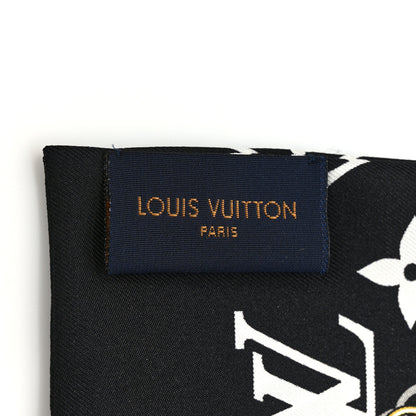 Louis Vuitton Silk Monogram Confidential Bandeau Black 3 of 4