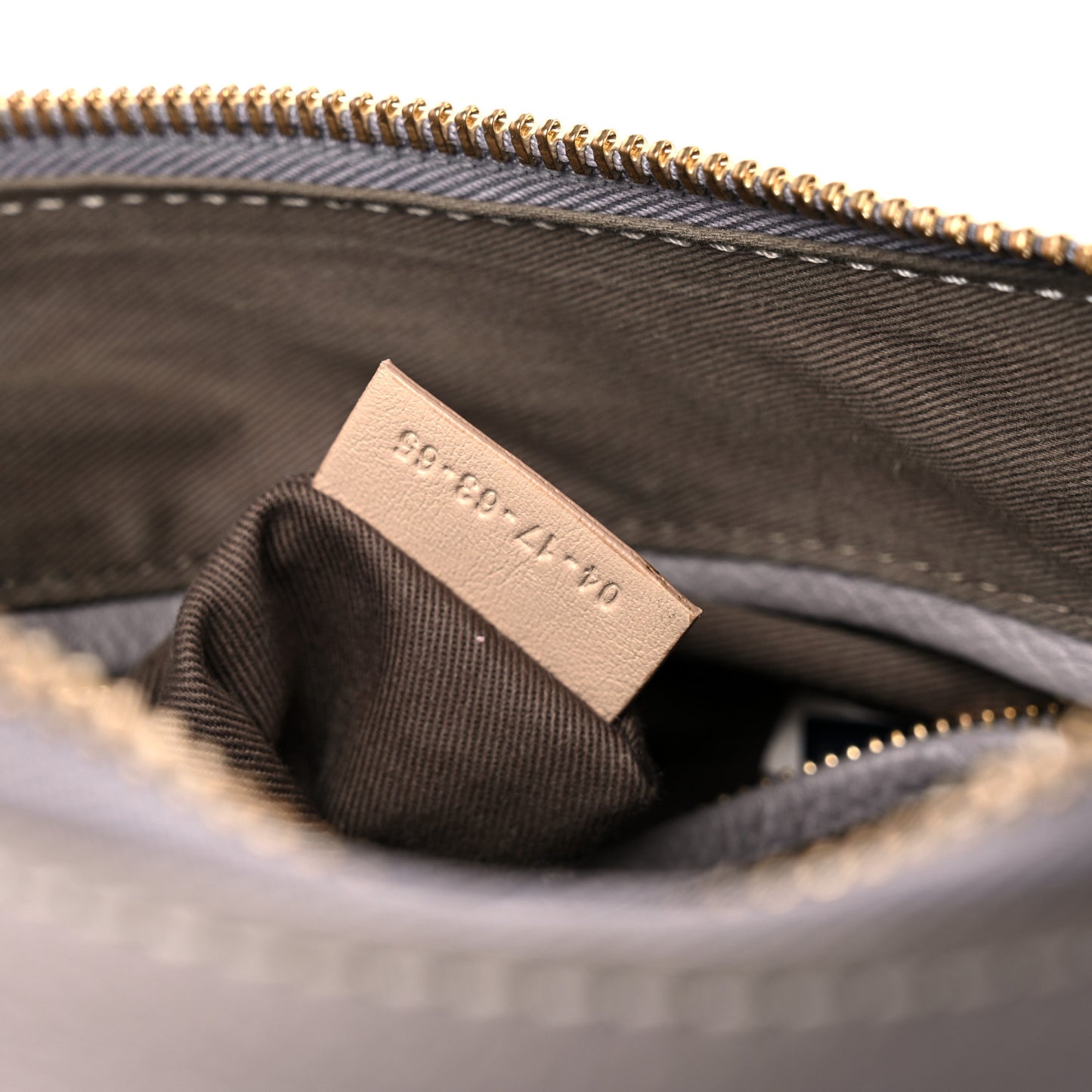 Calfskin Small Marcie Satchel Cashmere Grey