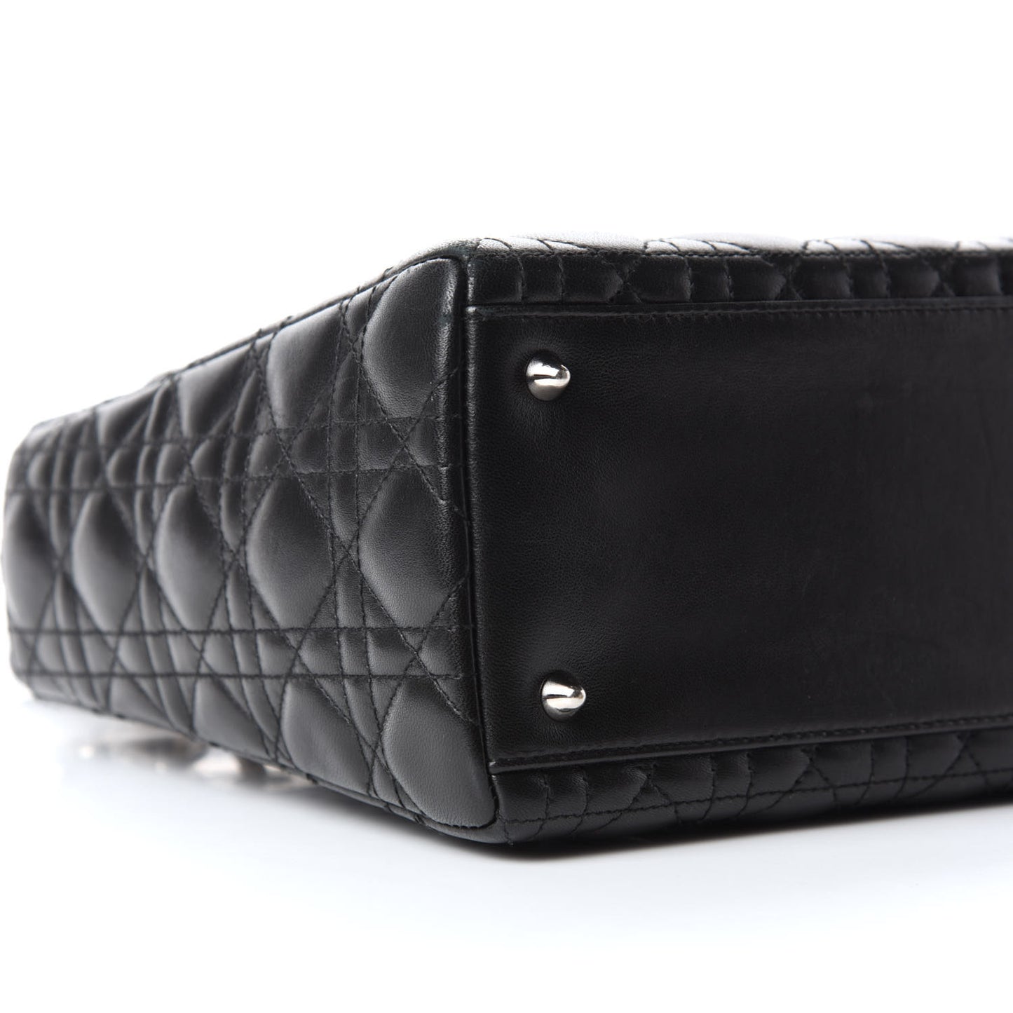 Lambskin Cannage Medium Lady Dior Black