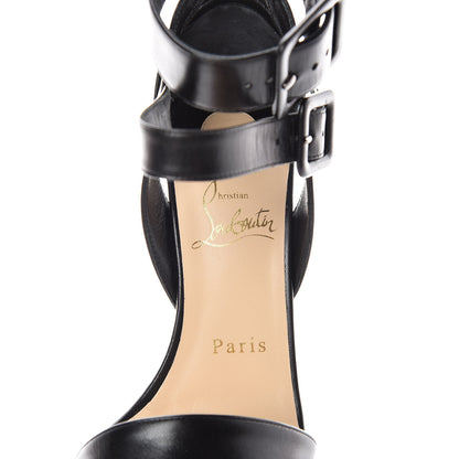 Christian Louboutin Kid Multipot 100 Sandals 36.5 Black 6 of 8