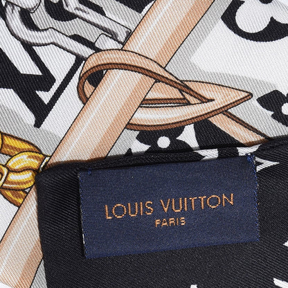 Louis Vuitton Silk Monogram Confidential Bandeau Black 4 of 4