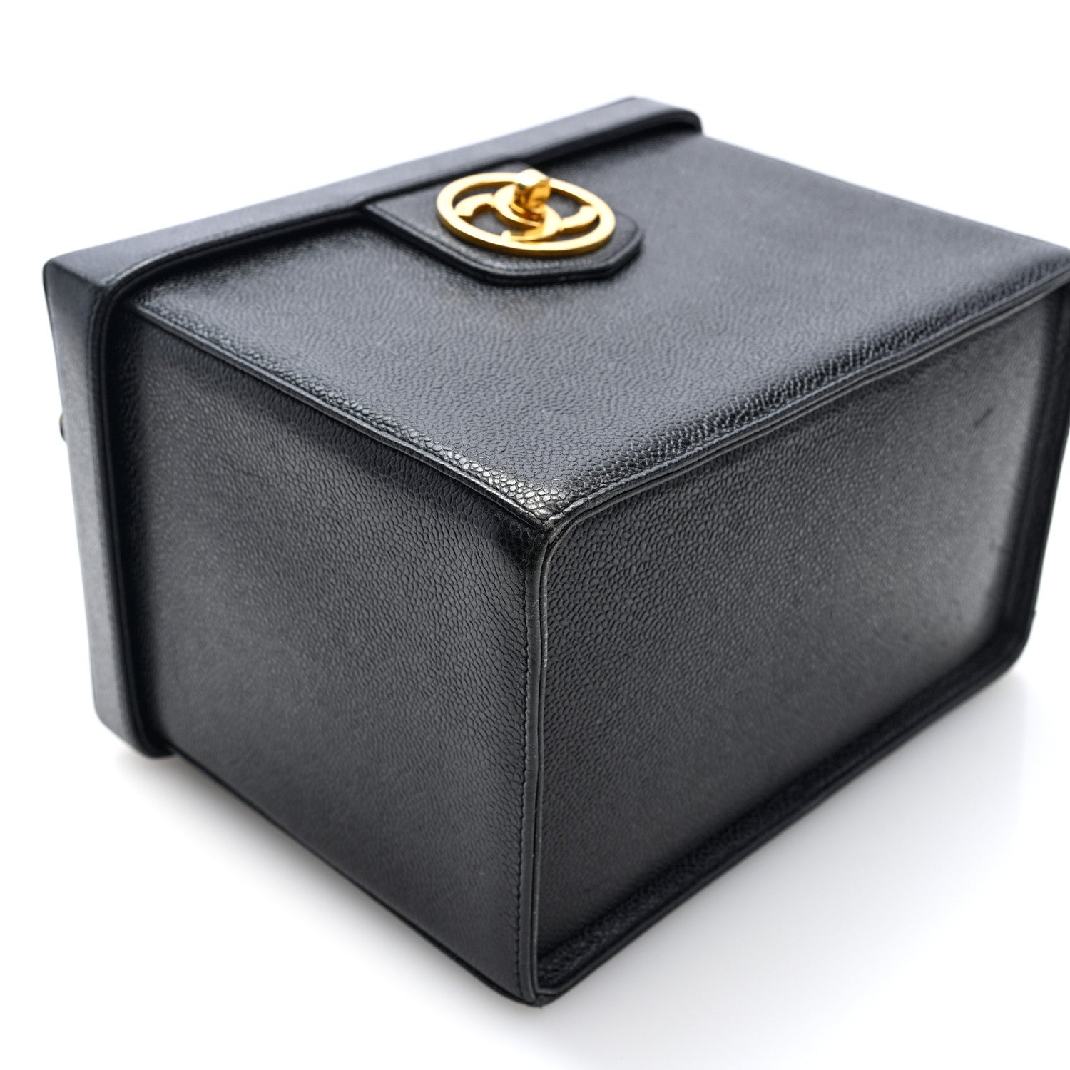 Chanel Caviar Vanity Train Case Black 10 of 11