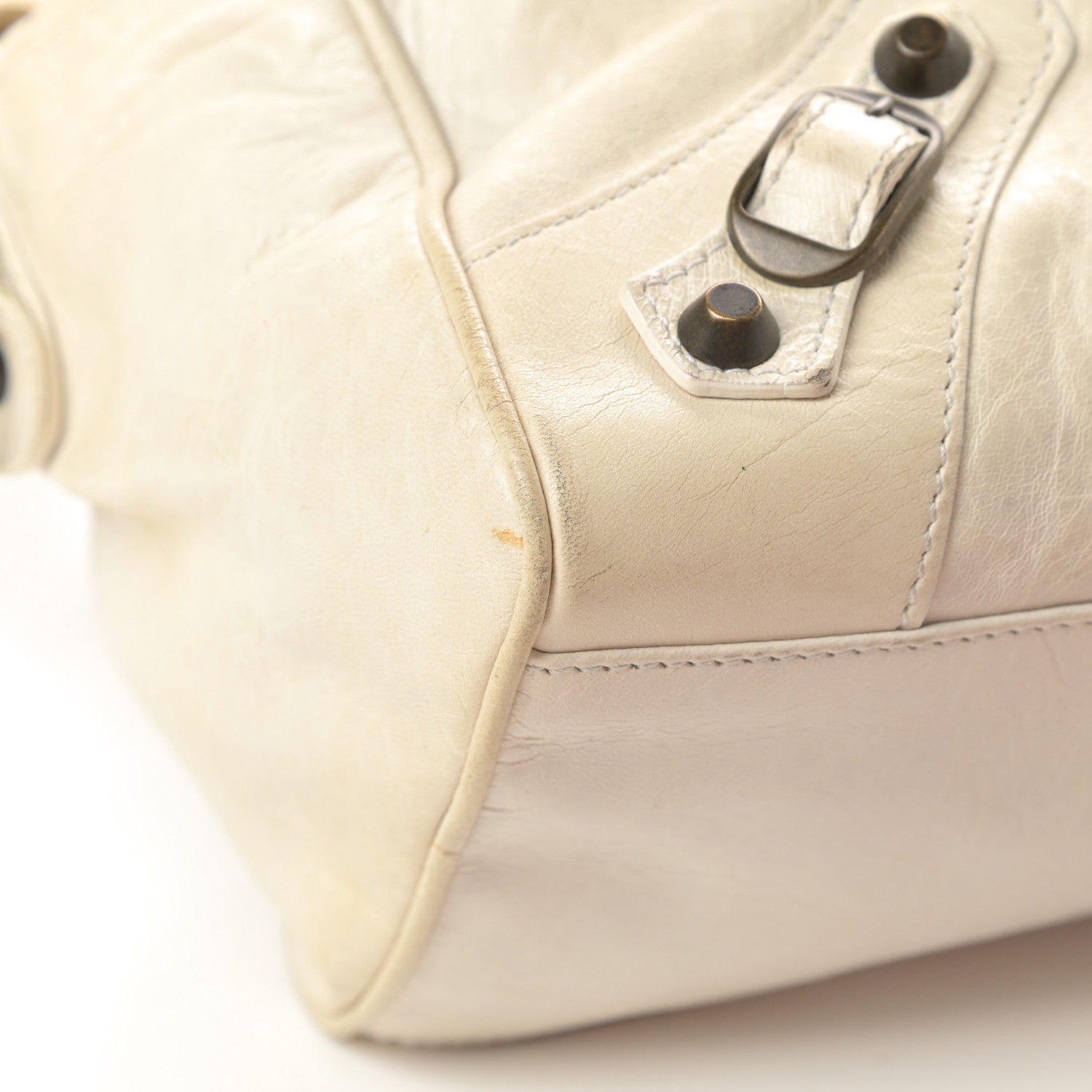 Balenciaga Agneau Classic Hardware Box Bag White 9 of 17