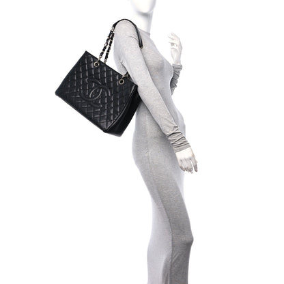 Chanel Caviar Quilted Grand Shopping Tote GST Black 2 of 11