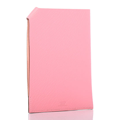 Hermes Chevre Mysore Tarmac PM Passport Holder Rose Sakura 2 of 4