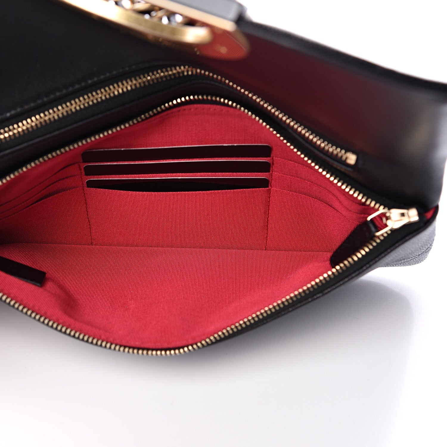 Chanel Grained Calfskin Small Chain Handle Clutch Black 4 of 7