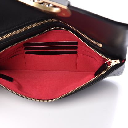 Chanel Grained Calfskin Small Chain Handle Clutch Black 4 of 7