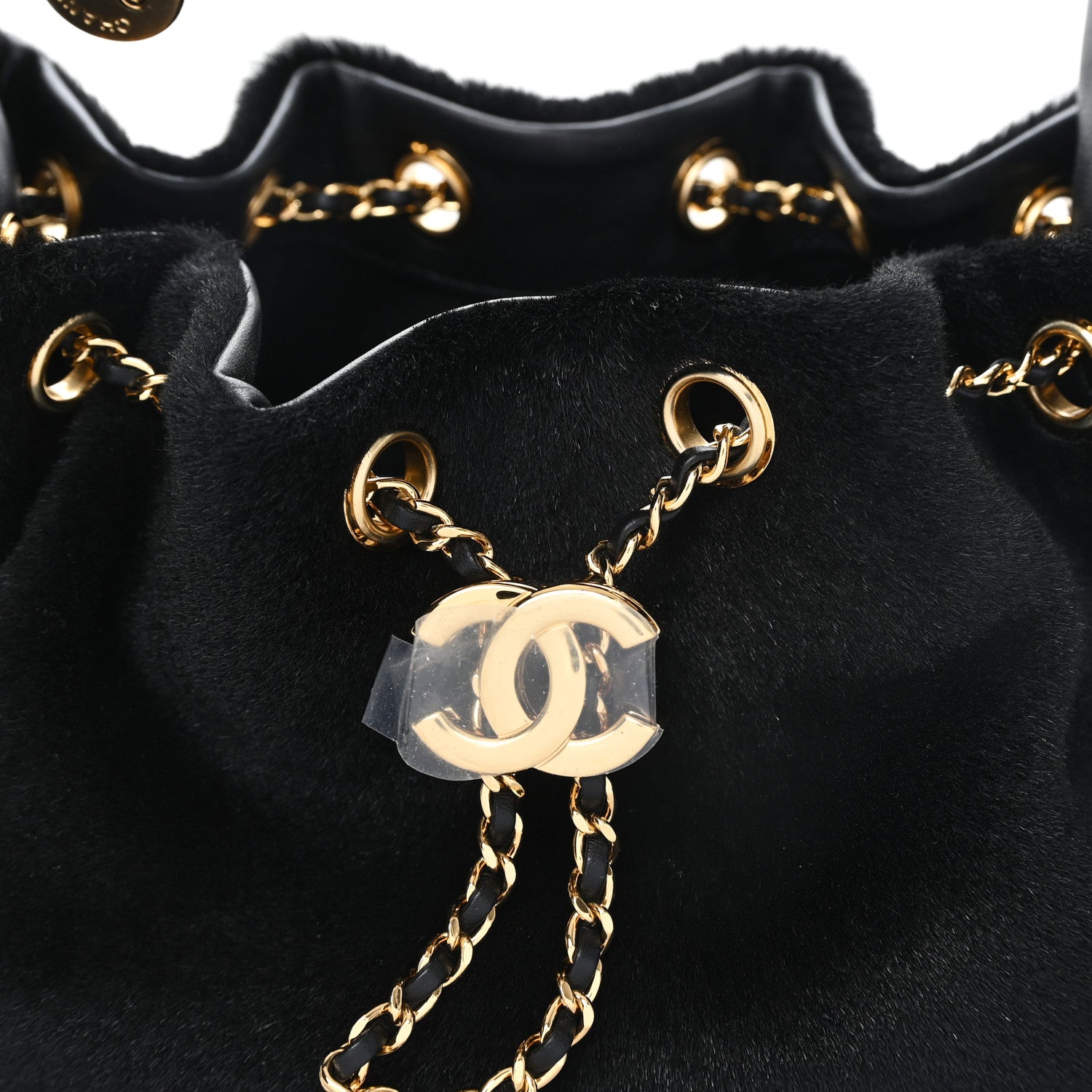 Chanel Pony Hair Mini Chanel 25 Handbag Black 8 of 11