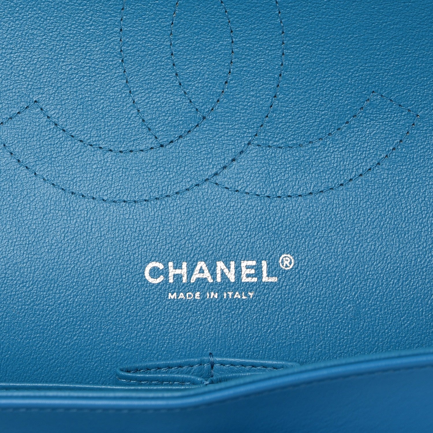 Chanel Patent Calfskin Quilted Jumbo Double Flap Turquoise 6 of 8