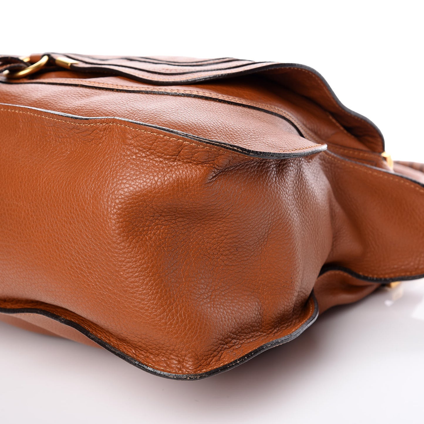 Calfskin Large Marcie Satchel Tan