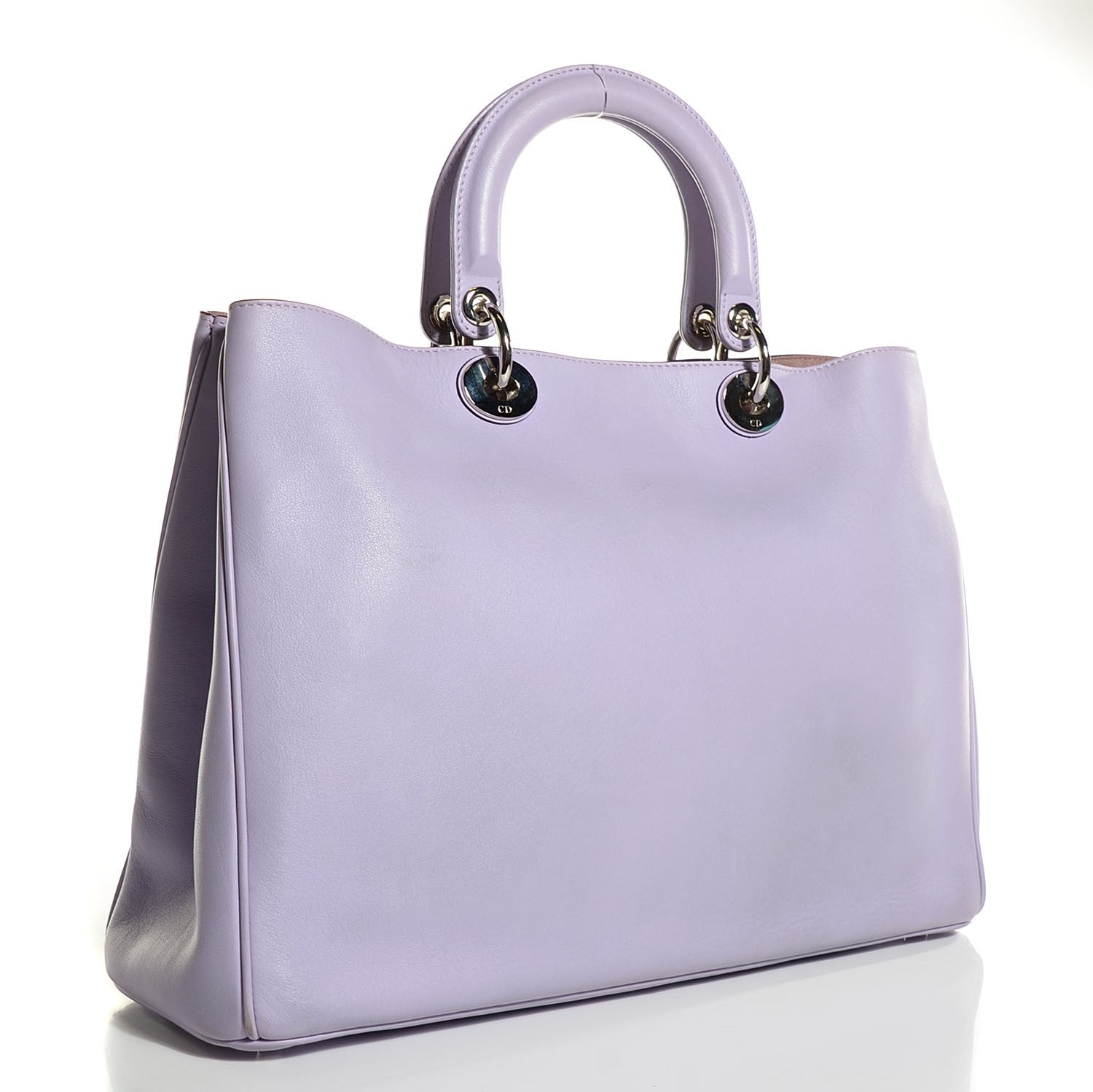 Christian Dior Calfskin Large Diorissimo Tote Lilac 4 of 12