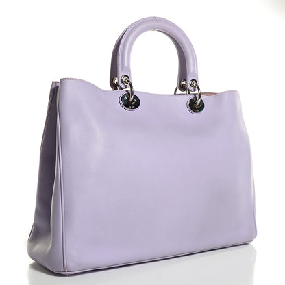 Christian Dior Calfskin Large Diorissimo Tote Lilac 4 of 12