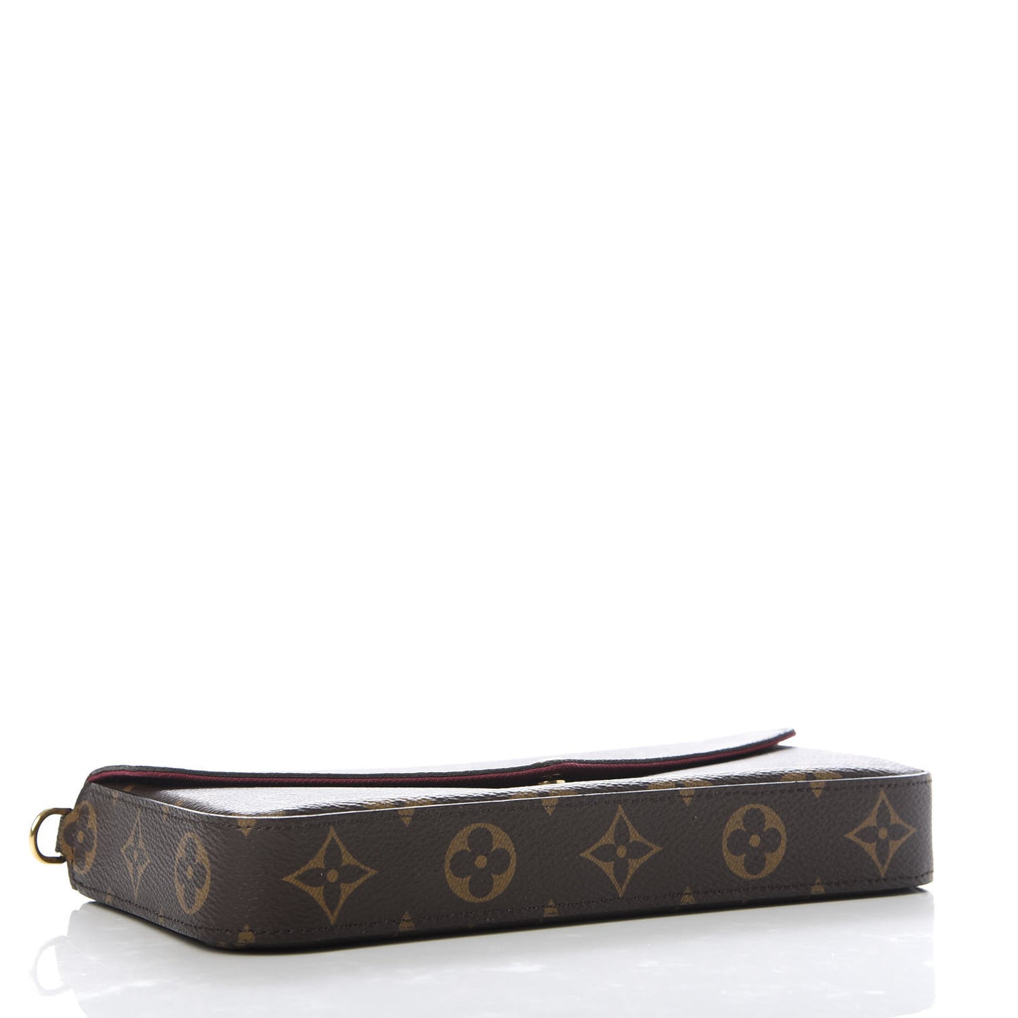 Monogram Pochette Felicie Chain Wallet Fuchsia