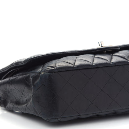 Chanel Lambskin Quilted Medium Double Flap Black 8 of 15