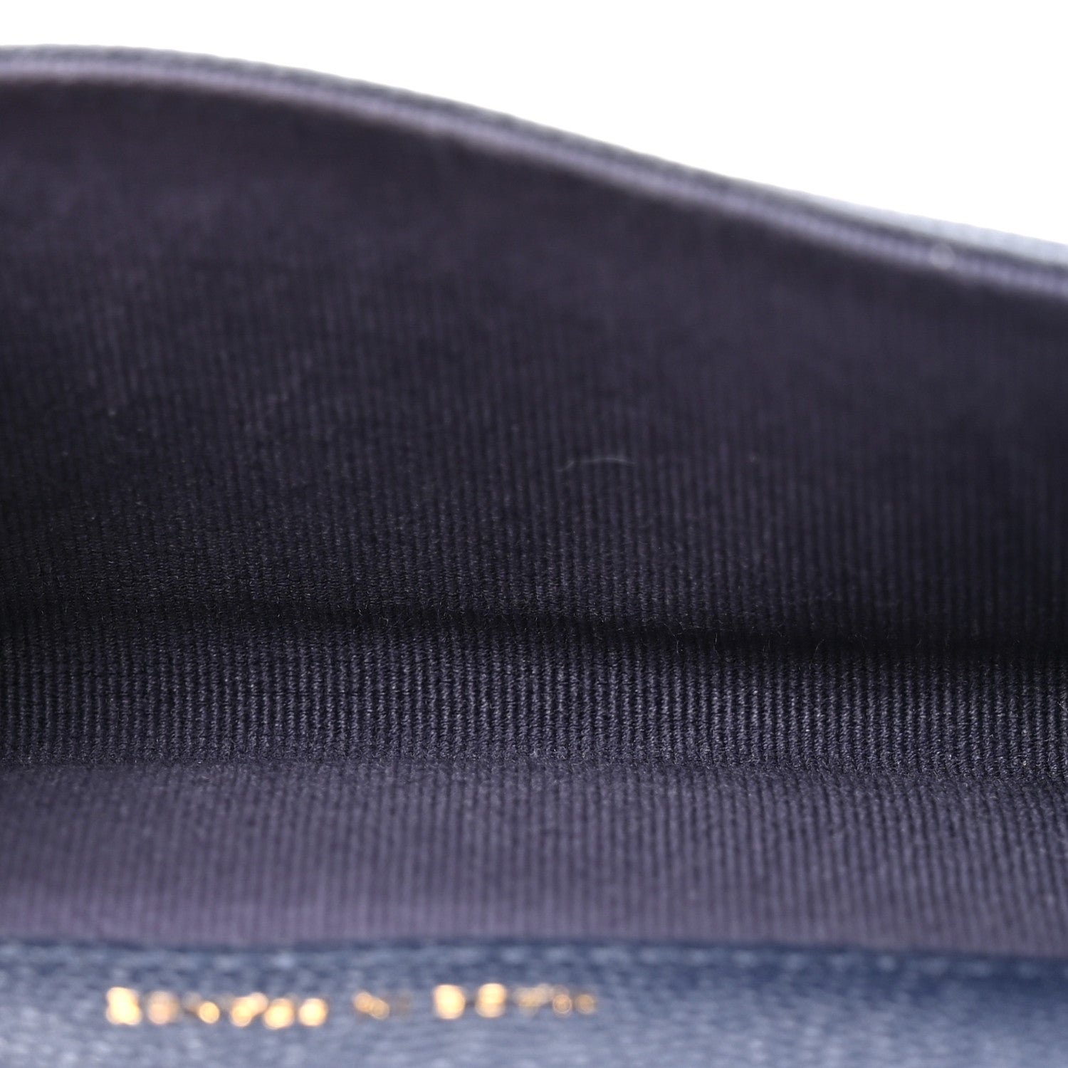 Chanel Caviar Quilted Flap Card Holder Wallet Navy Blue 5 of 9