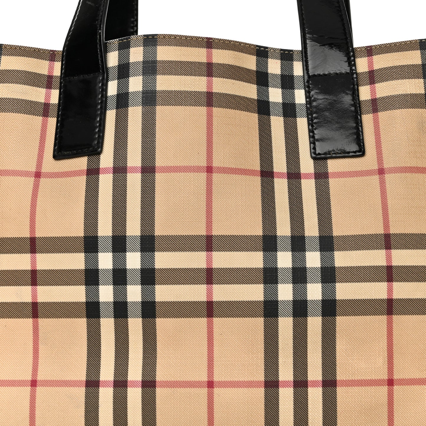 House Check Tote Black