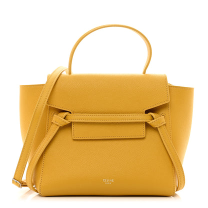 Celine Grained Calfskin Nano Belt Bag Sunflower 1 of 9