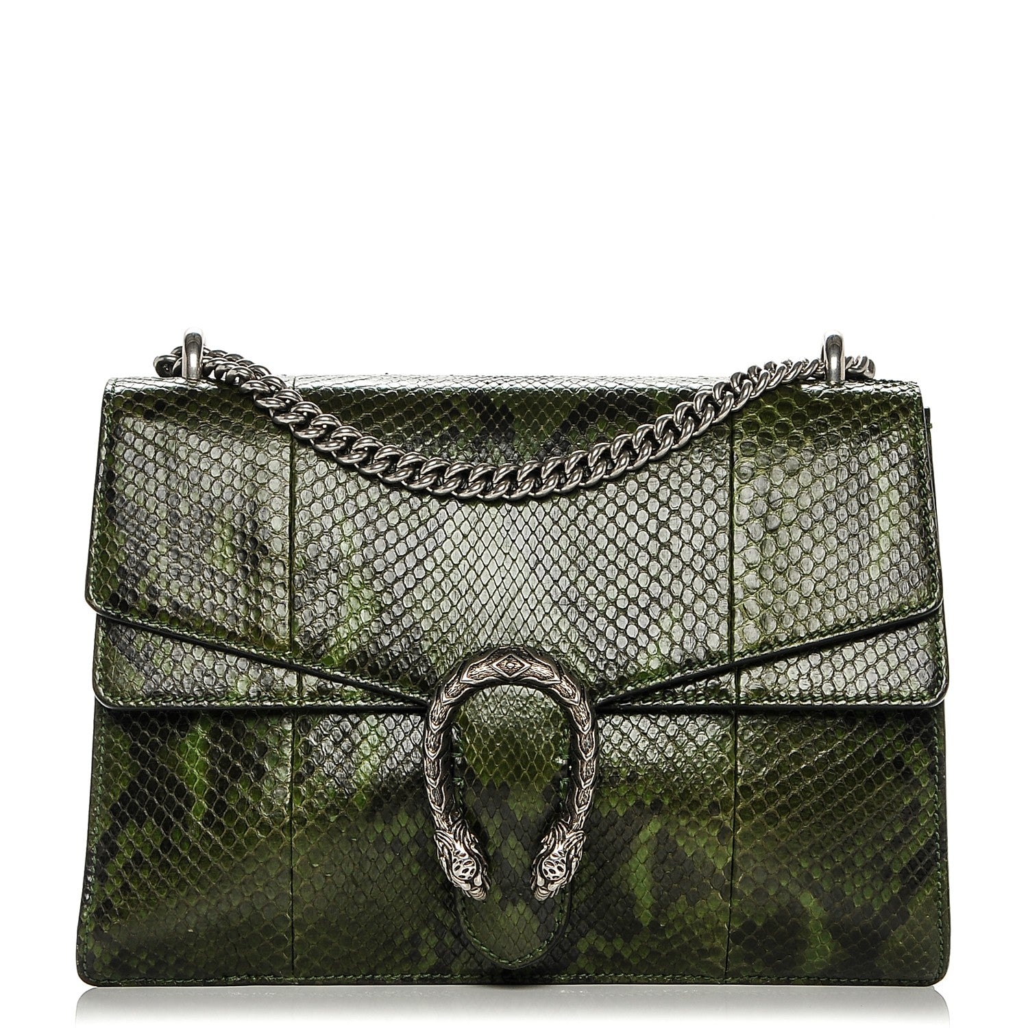 Gucci Python Medium Dionysus Shoulder Bag Green 1 of 7