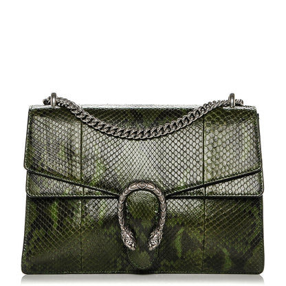Gucci Python Medium Dionysus Shoulder Bag Green 1 of 7